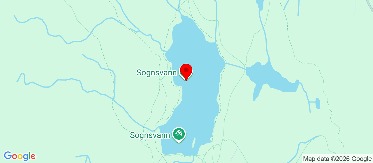 Kart over Sognsvann 