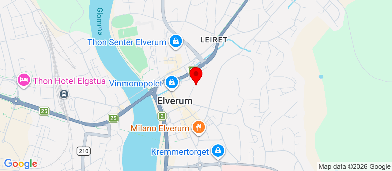 Kart over Hummeldalsvegen 6 ELVERUM