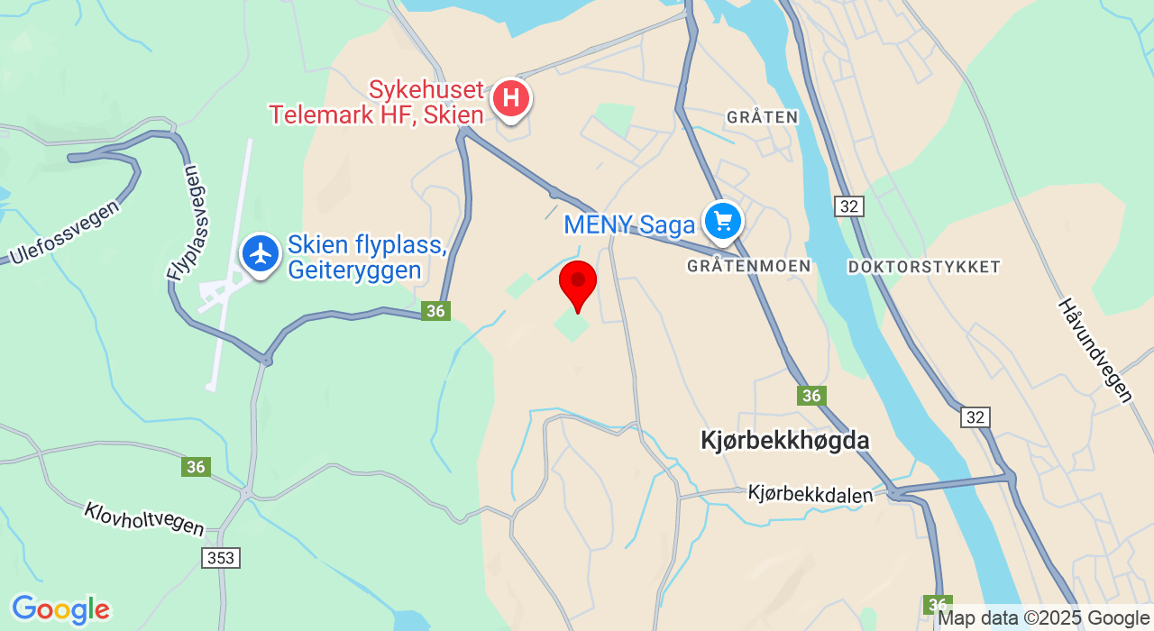 Google Map of https://www.google.com/maps/place/Klubbhuset,3734+Skien