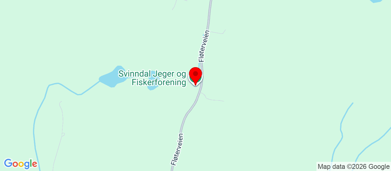 Kart over Fv244 240 ved Svinndal JFF Svinndal