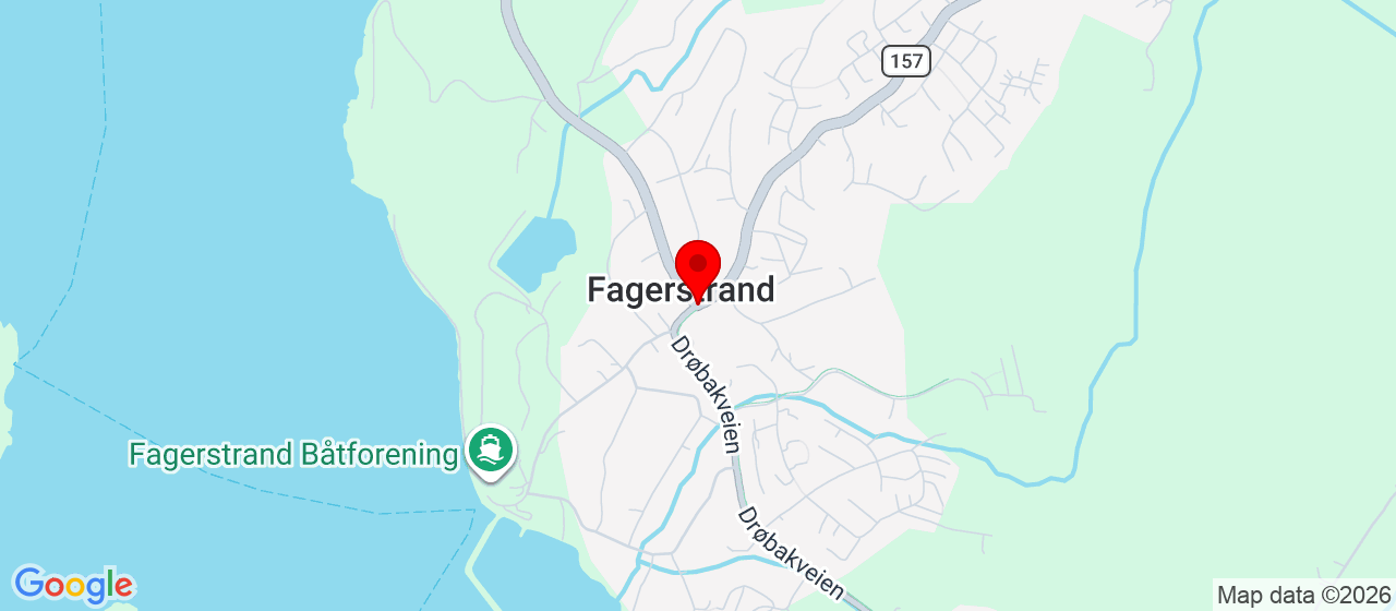 Kart over Fagerstrand brygge FAGERSTRAND
