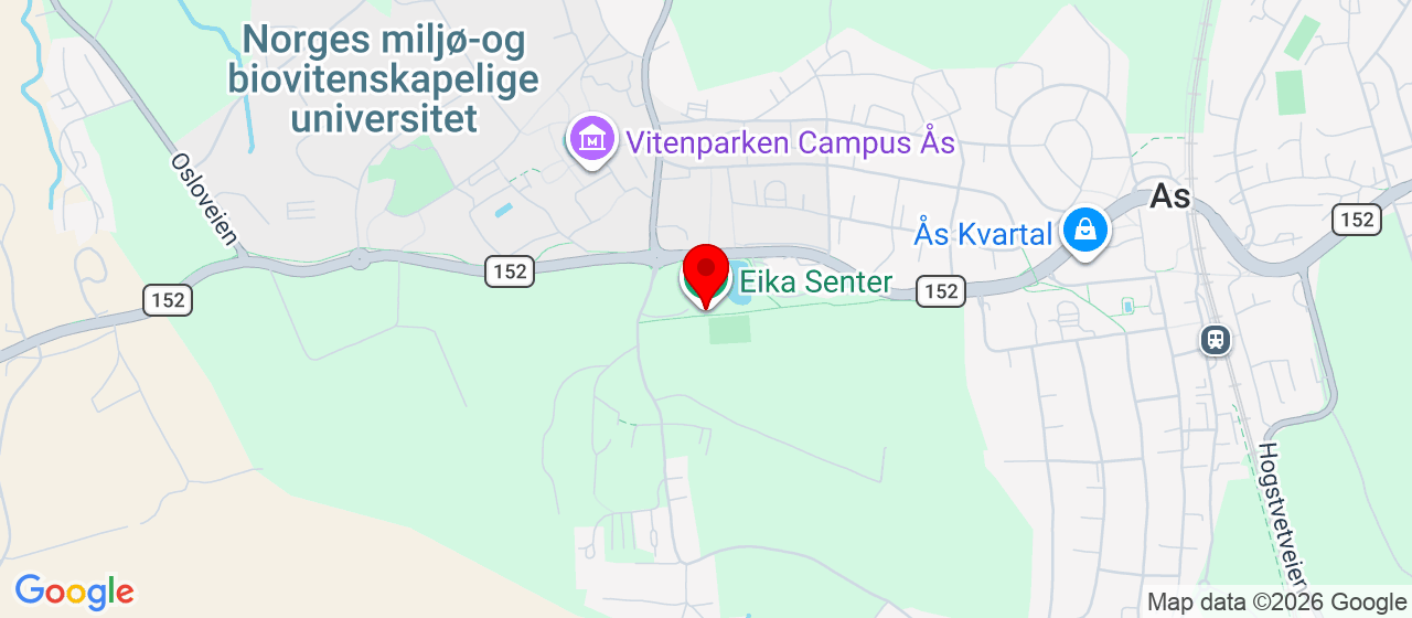 Kart over Herumveien 6, Eika Treningssenter Ås