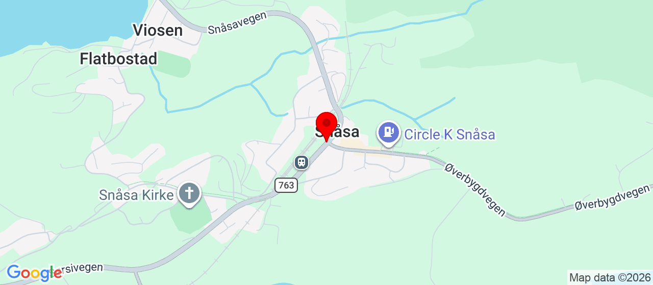 Kart over Svarvamoen SNÅSA