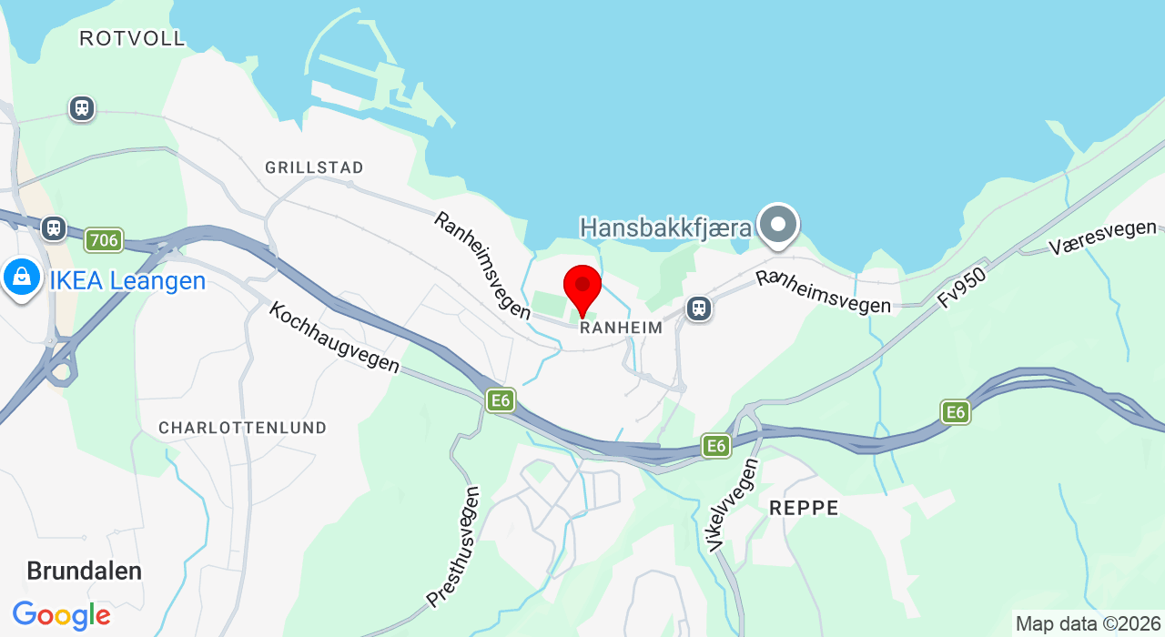 Google Map of https://www.google.com/maps/place/Ranheim Kunstgress