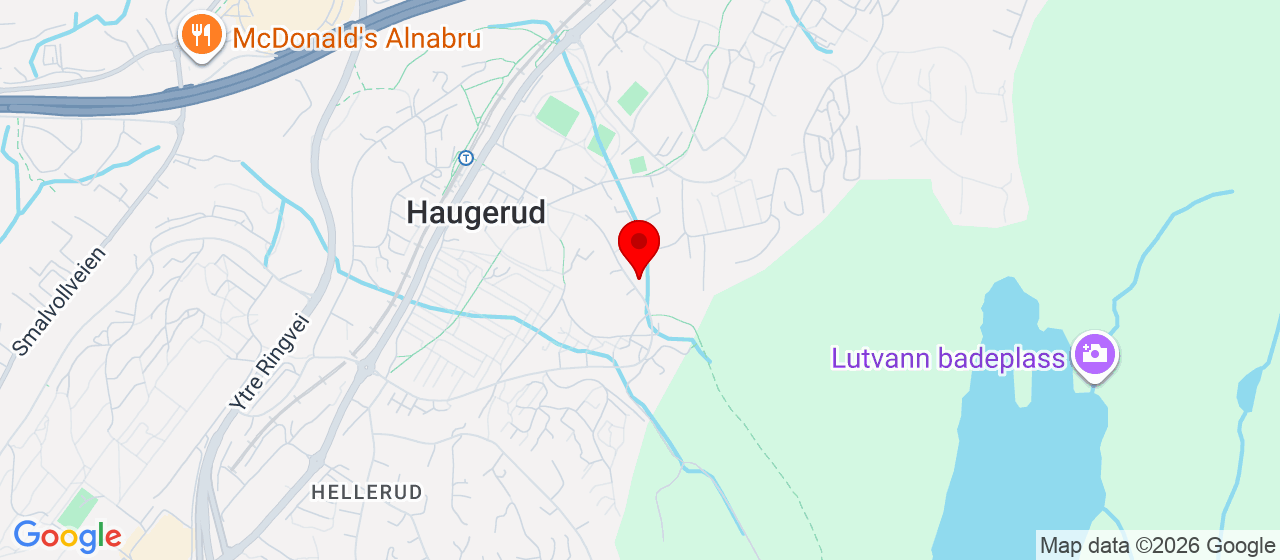 Kart over Haugerudveien 85-91 