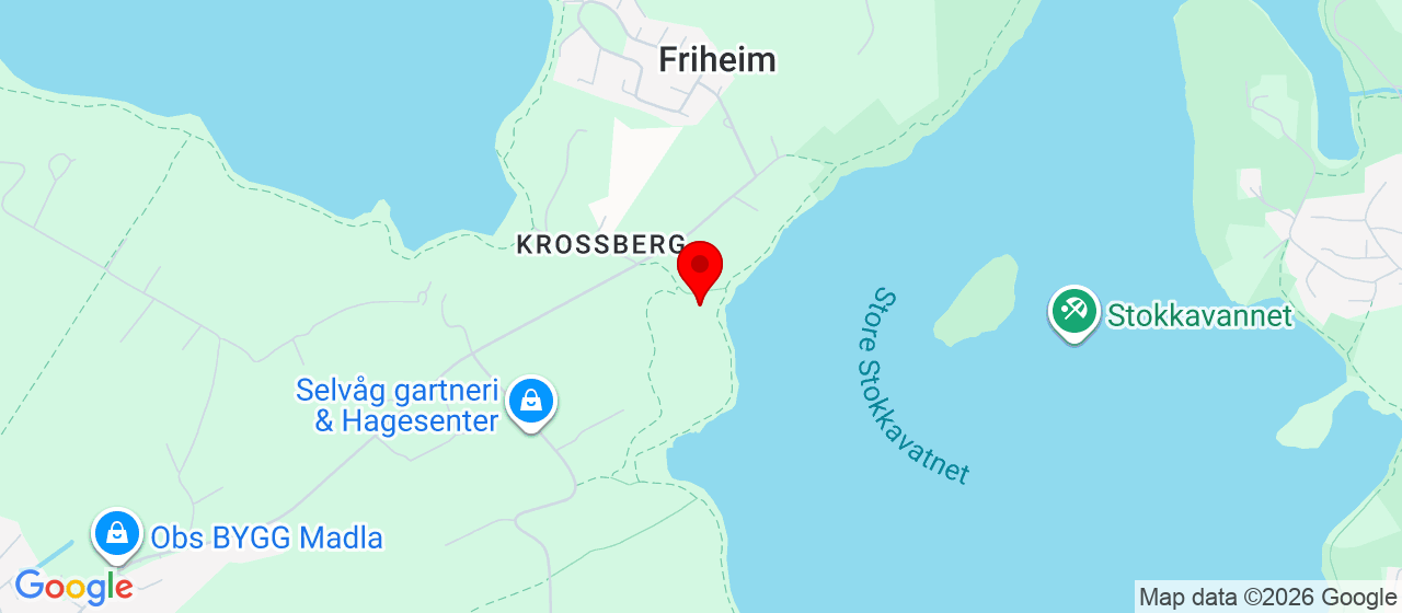 Kart over Stavanger Roklub/klubbhuset og Speidermarka 