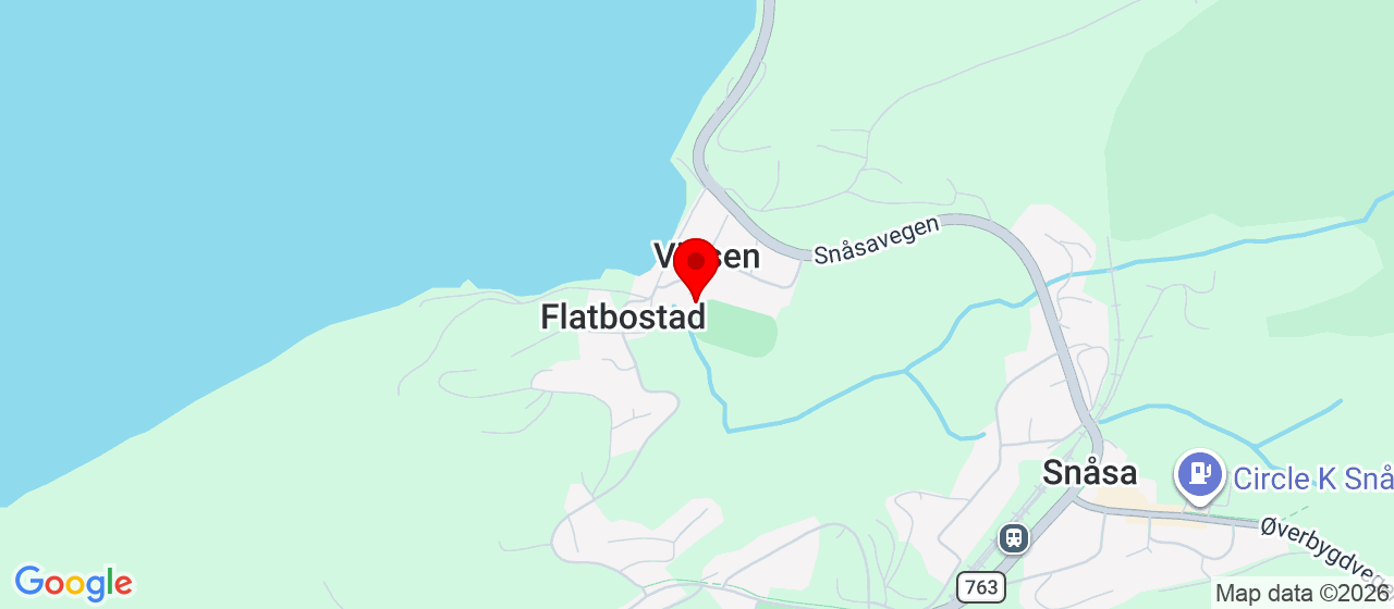 Kart over Viosen Stadion SNÅSA