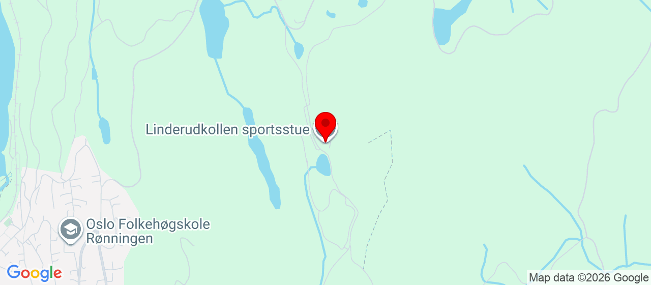 Kart over Linderudkollen 