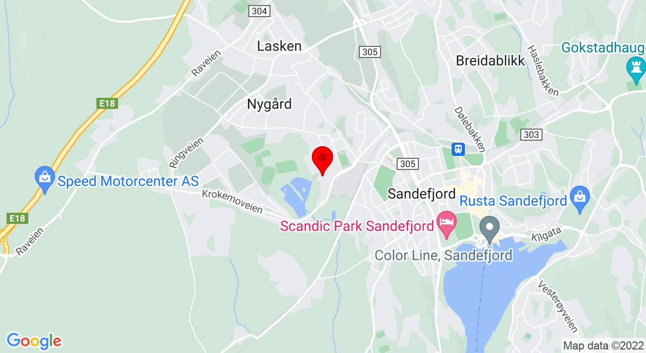 Google Map of stadionveien 5,3214+SANDEFJORD