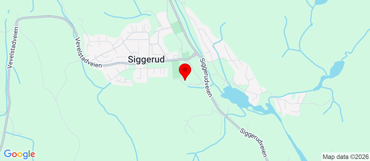 Kart over Siggerudhallen SIGGERUD