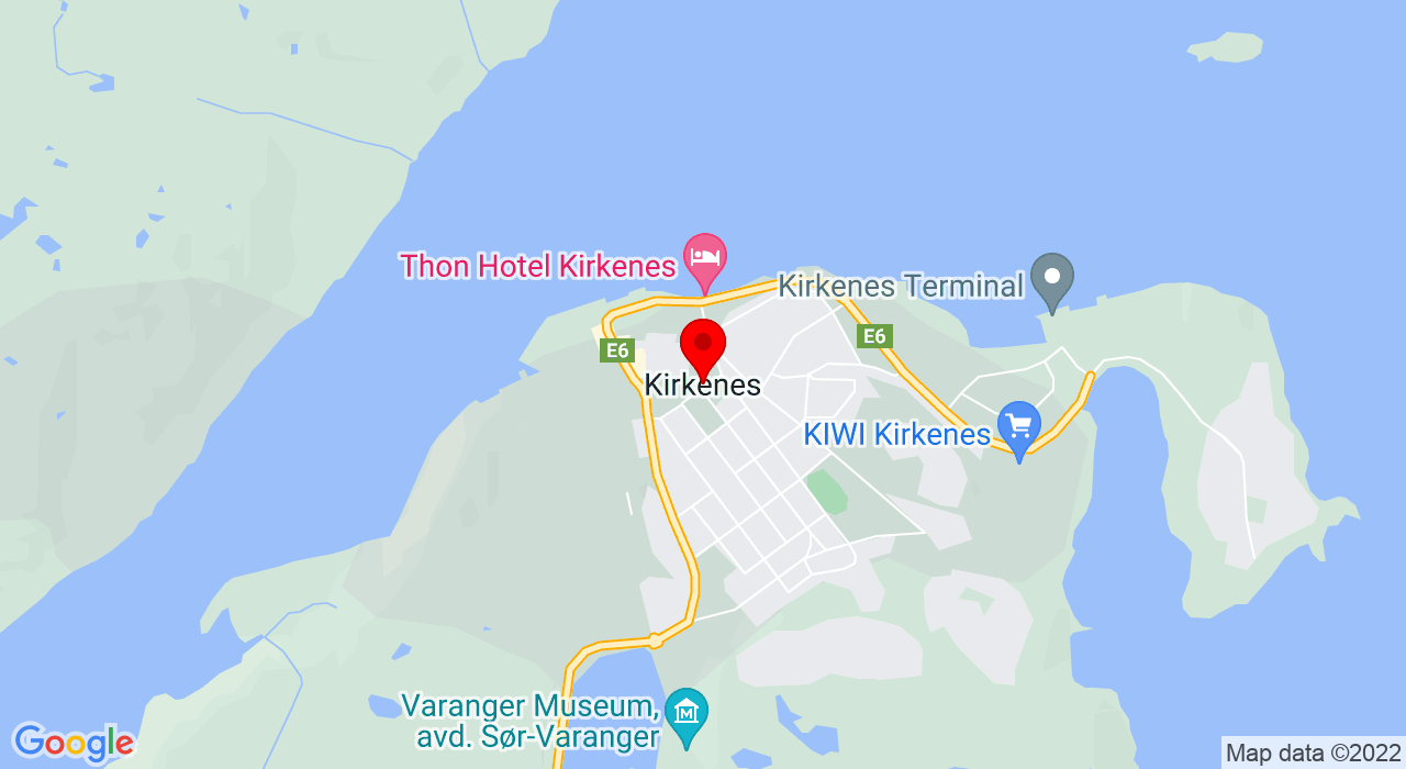 Google Map of Kirkenes stadion,9900+KIRKENES