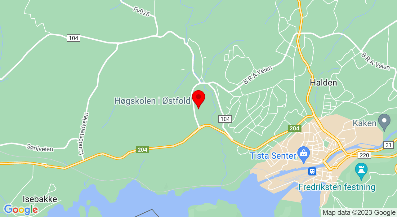Google Map of B R A Veien 4,1783+HALDEN