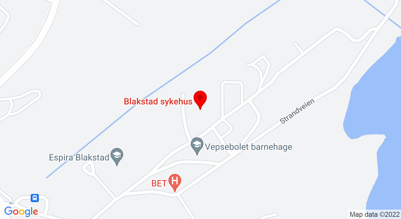 Google Map of Blakstad Sykehus ( Nye aulaen),+