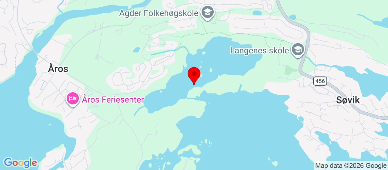 Kart over Kvernhusvannet SØGNE