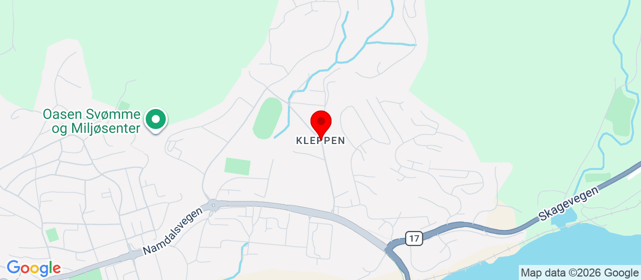 Kart over Kleppen NAMSOS