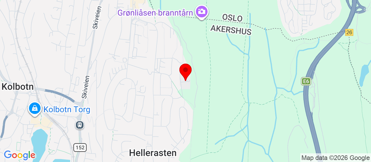 Kart over Gjallarveien 25 Tårnåsen