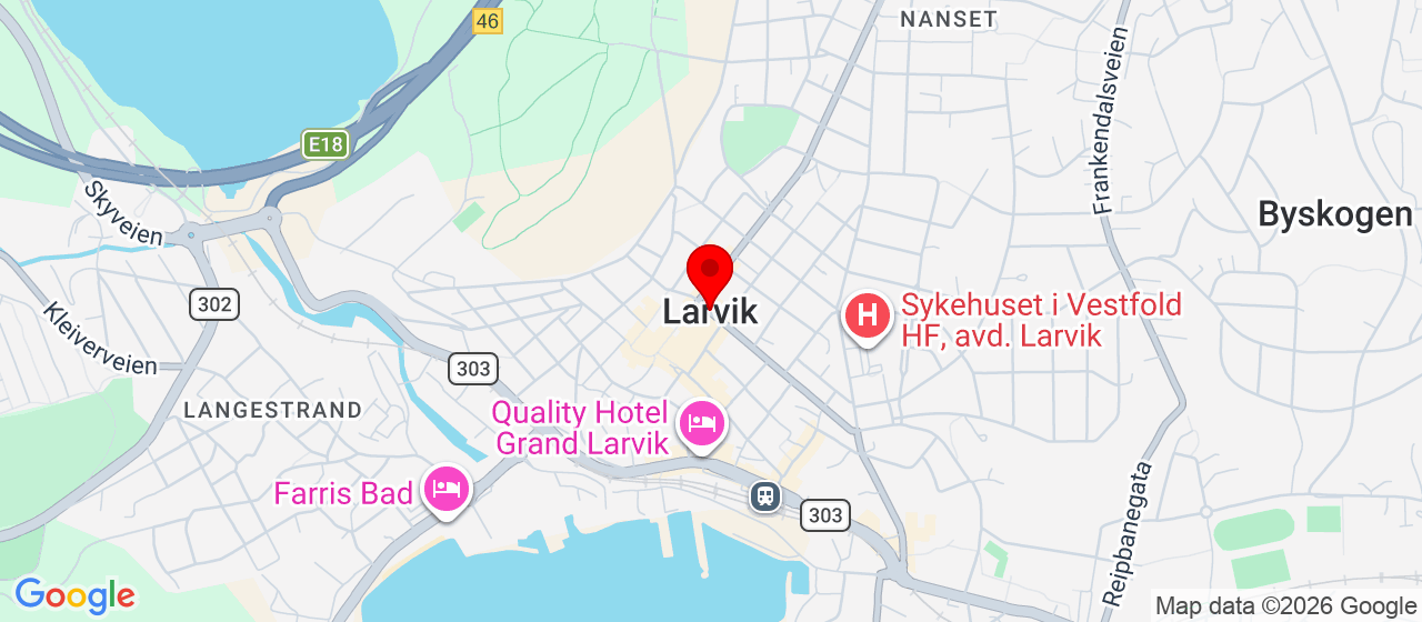 Kart over larvik 