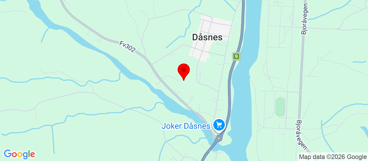 Kart over Dåsvnnsdalen 18 Hornnes