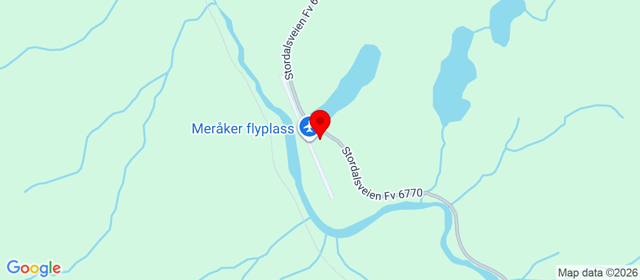 Kart over Stordalsveien 359 MERÅKER