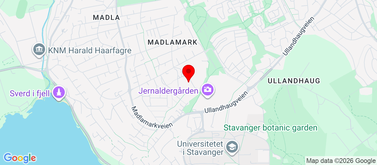 Kart over Madlavoll skole STAVANGER