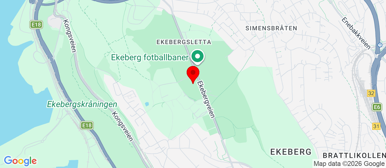 Kart over Ekebergveien 101 Oslo