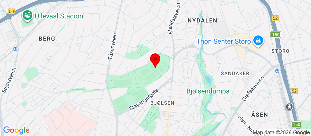 Kart over Voldsløkka, Bydel Sagene OSLO