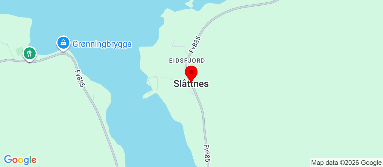 Kart over LIF Klubbhus, Slåttnes 