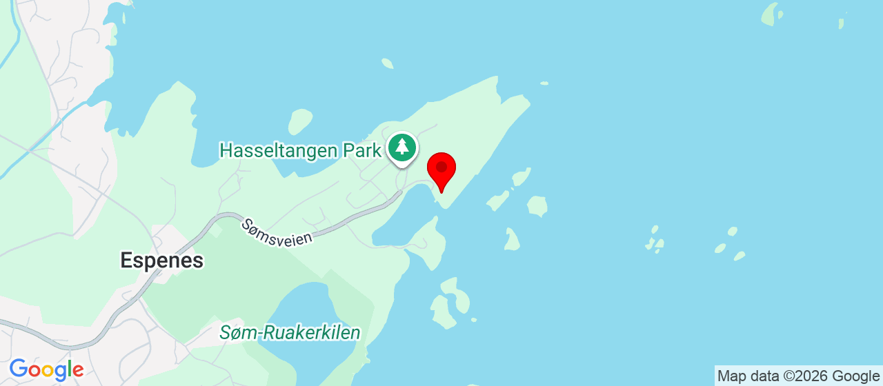 Kart over Sømsveien 182 FEVIK