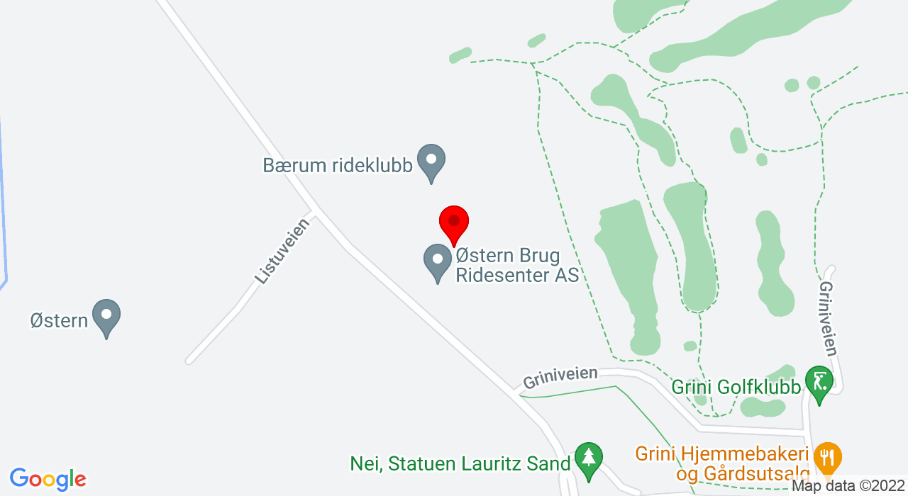 Google Map of Østern Brug, Listuveien 9,1359+EIKSMARKA