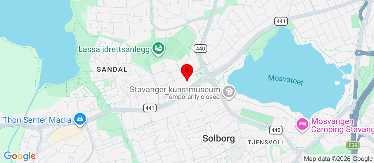 Kart over Vikinghallen STAVANGER