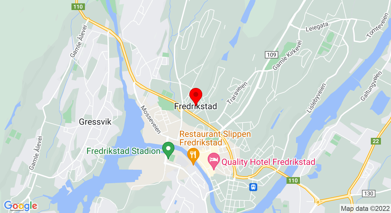 Google Map of Mercurveien 4,1613+FREDRIKSTAD