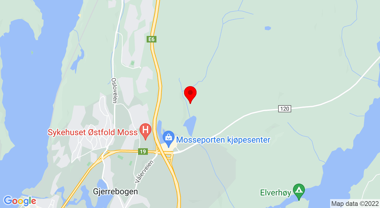 Google Map of Noretjernveien 58,1599+MOSS