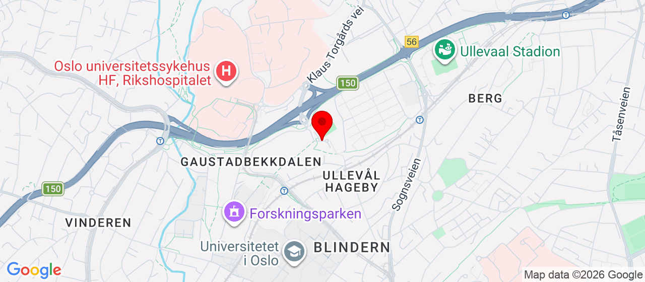 Kart over Trimveien OSLO