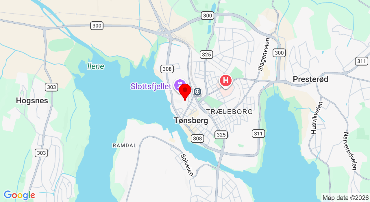 Google Map of https://www.google.com/maps/place/Slottsfjellskolen, Baglergaten 16,3111+Tønsberg