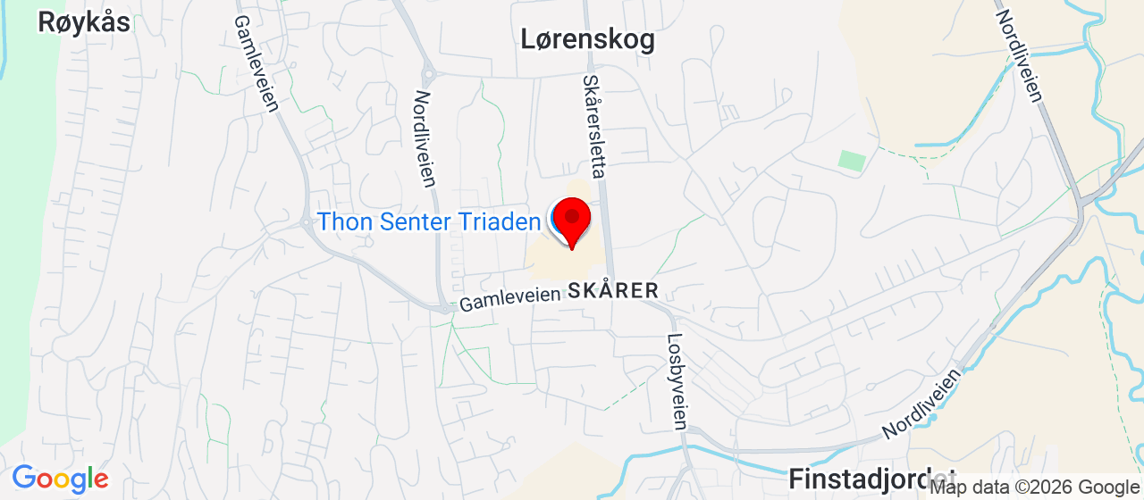 Kart over Gamleveien 88 Lørenskog
