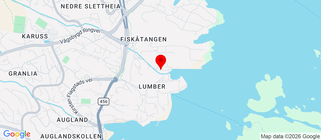 Kart over Tresse KRISTIANSAND S