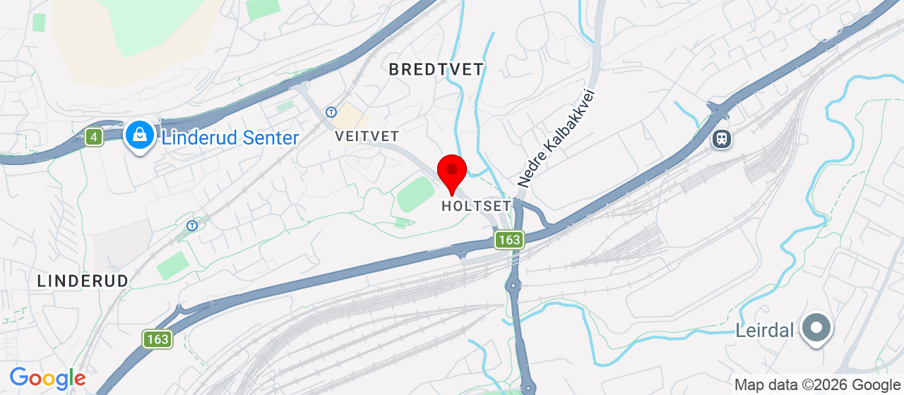Kart over Veitvet Idrettshall - Veitvetveien 29 OSLO