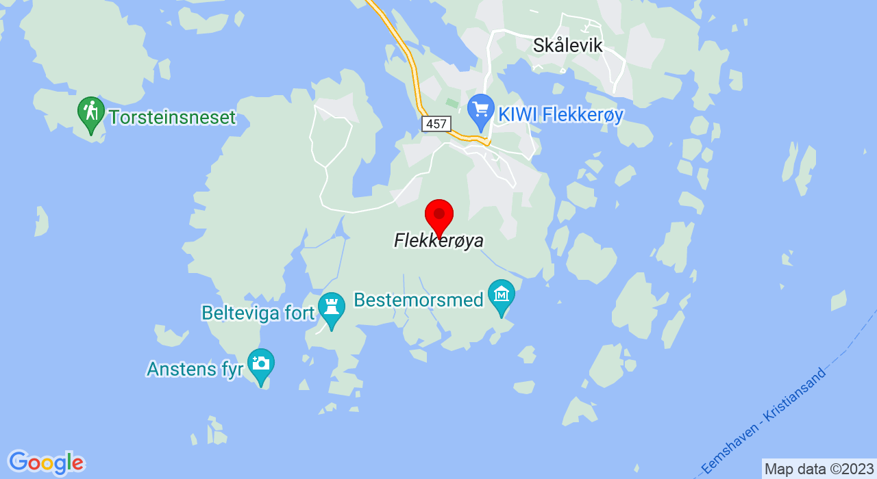 Google Map of Idda Arena kunstgress / Modena Arena Flekkerøya,+