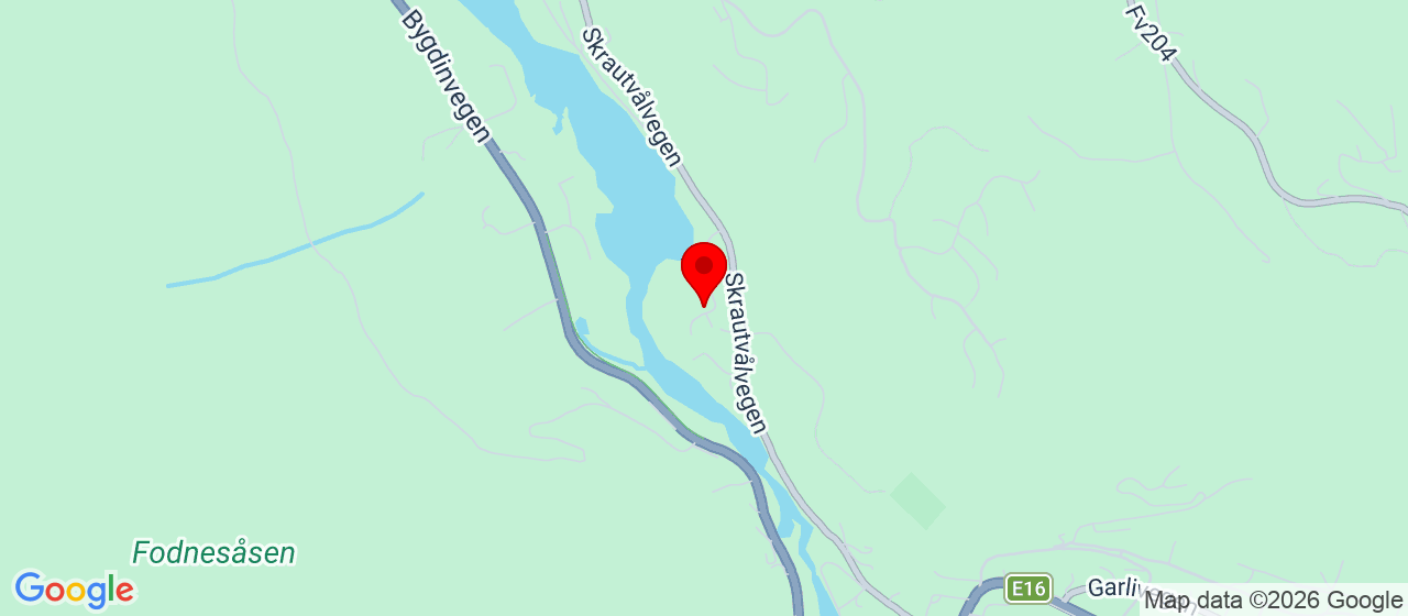 Kart over Valdres Næringshage FAGERNES