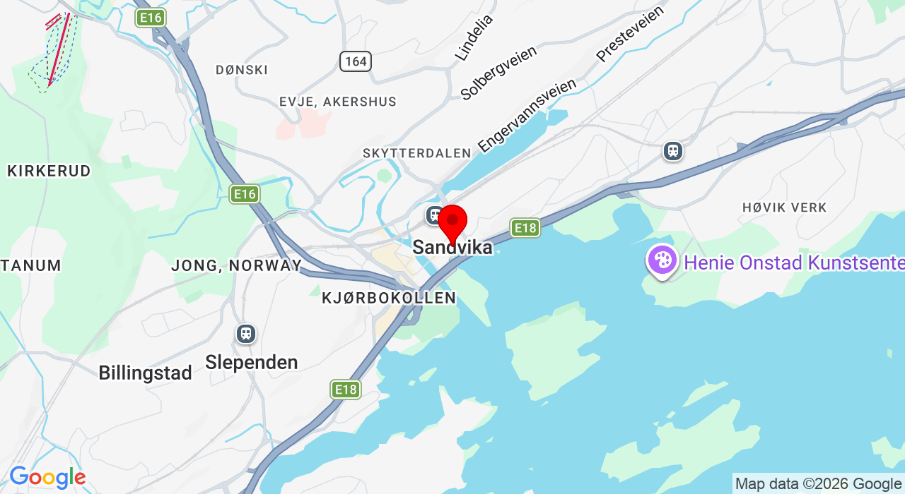Google Map of https://www.google.com/maps/place/7er banen til Bærum,Sandvika
