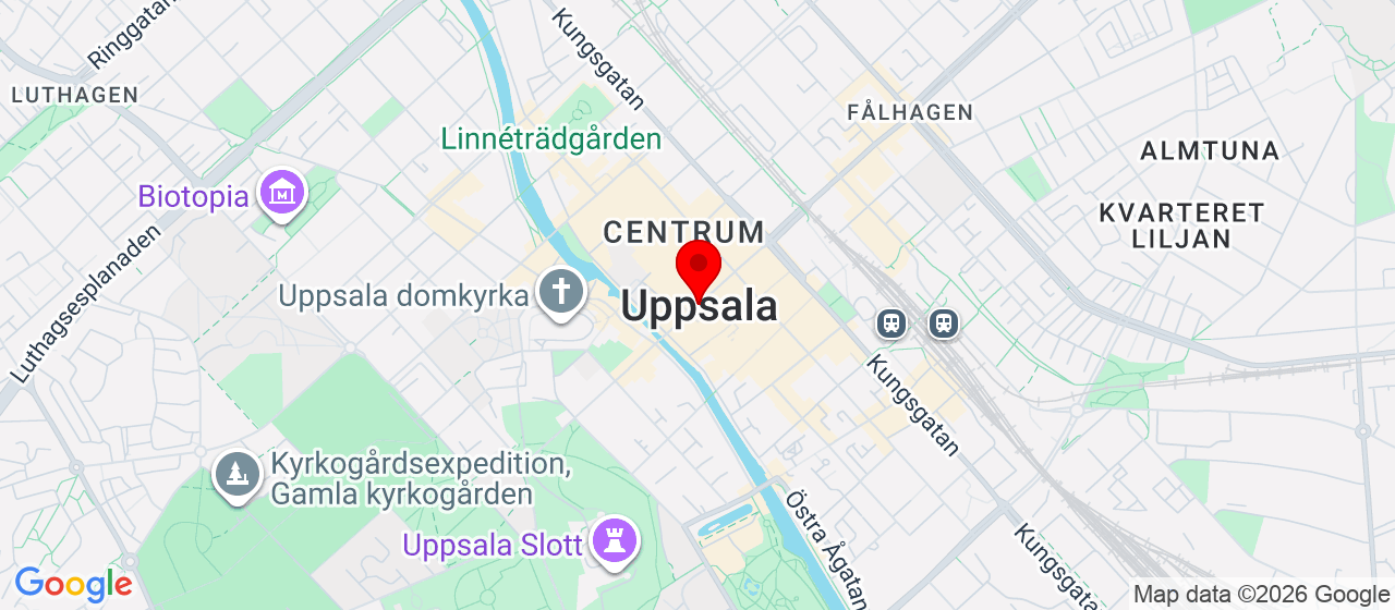 Kart over Uppsala 