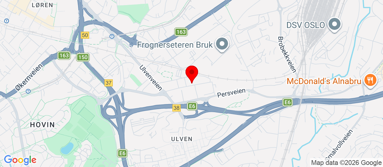 Kart over Ulvenveien 92C OSLO
