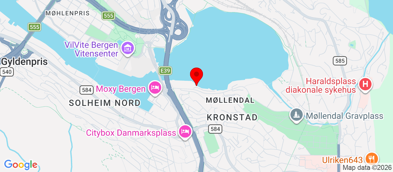 Kart over møllendalsveien 12 Bergen