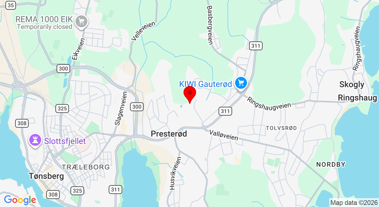 Google Map of https://www.google.com/maps/place/Sandeveien 30,3150+Tolvsrød