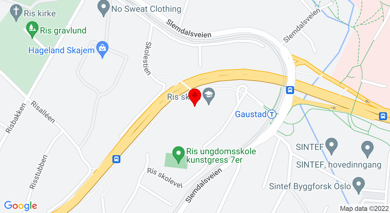 Google Map of Ris skolevei 24 A,0373+OSLO