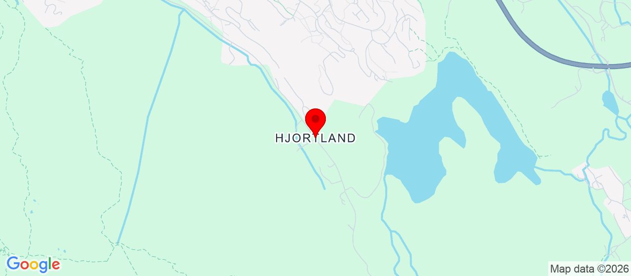 Kart over Hjortland 
