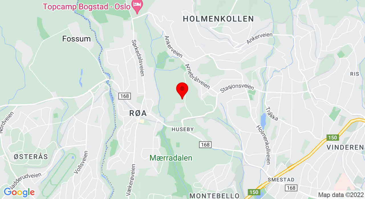 Google Map of Hovseterhallen, Hovseterveien 74,0770+OSLO