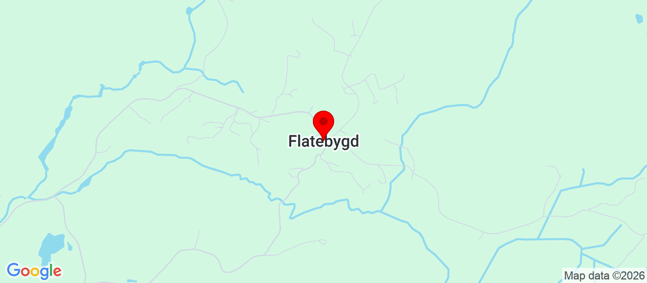 Kart over Flatebygd Skianlegg EVJE