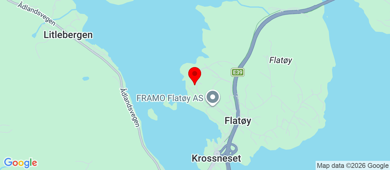 Kart over Flatøyvegen 26 FREKHAUG