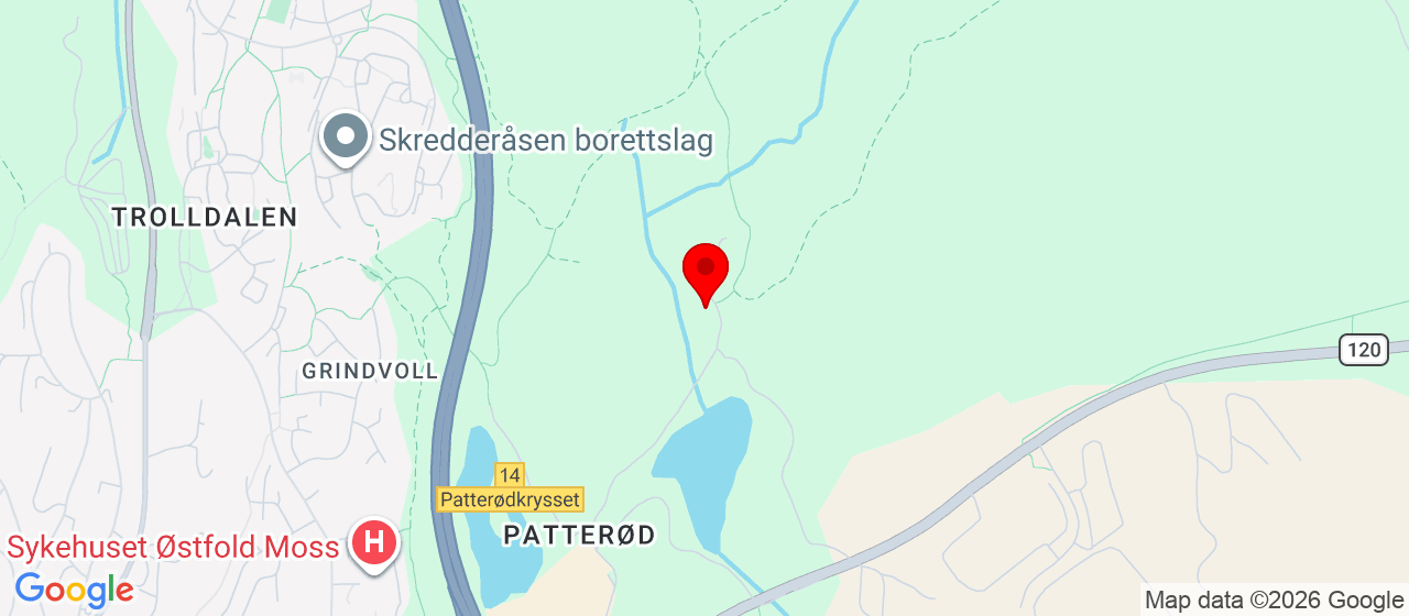 Kart over Noreødegården Moss